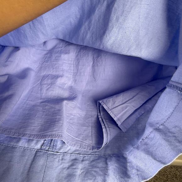 Anthropologie‎ Holding Horses Embroidered Chambray Tunic Dress Shift Small $158 - Picture 4 of 8